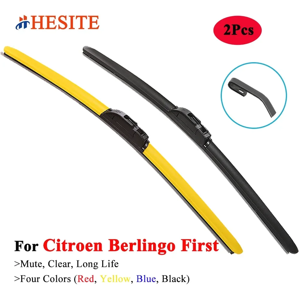 

HESITE Colorful Wiper Blade For Citroen Berlingo First MPV Box 1996 1998 1999 2001 2004 2005 2008 2009 2010 2011 Car Accessories