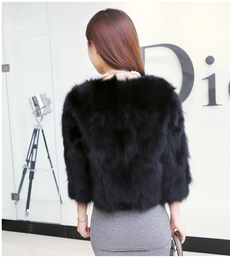 2022 Winter Coat Wom Faux Fur Jacket Fluffy Solid Color Thick Warm Fur Coat Winter Fashion O-neck Elegant Plush Fur Outerwear