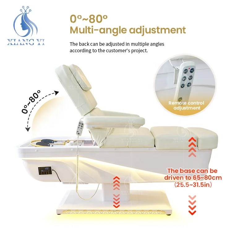 Luxury Electric Lift Hair Salon Wash Shampoo Bed Pedicure Chair Head Spa Bed - view 5