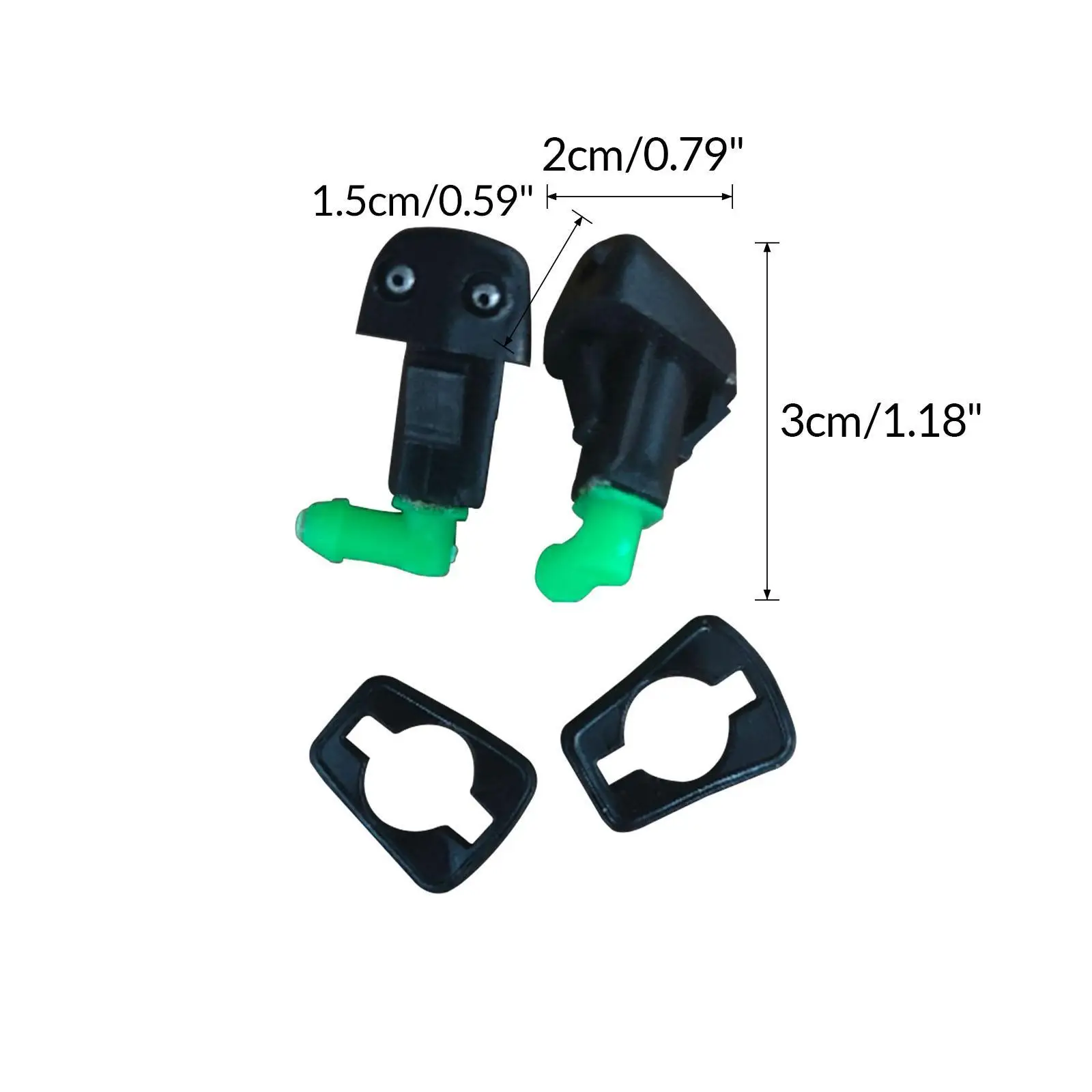 

Car Windshield Washer Nozzle Black Plastic Wiper Jet Accessory for Honda Accord 1998-2002 Clean View