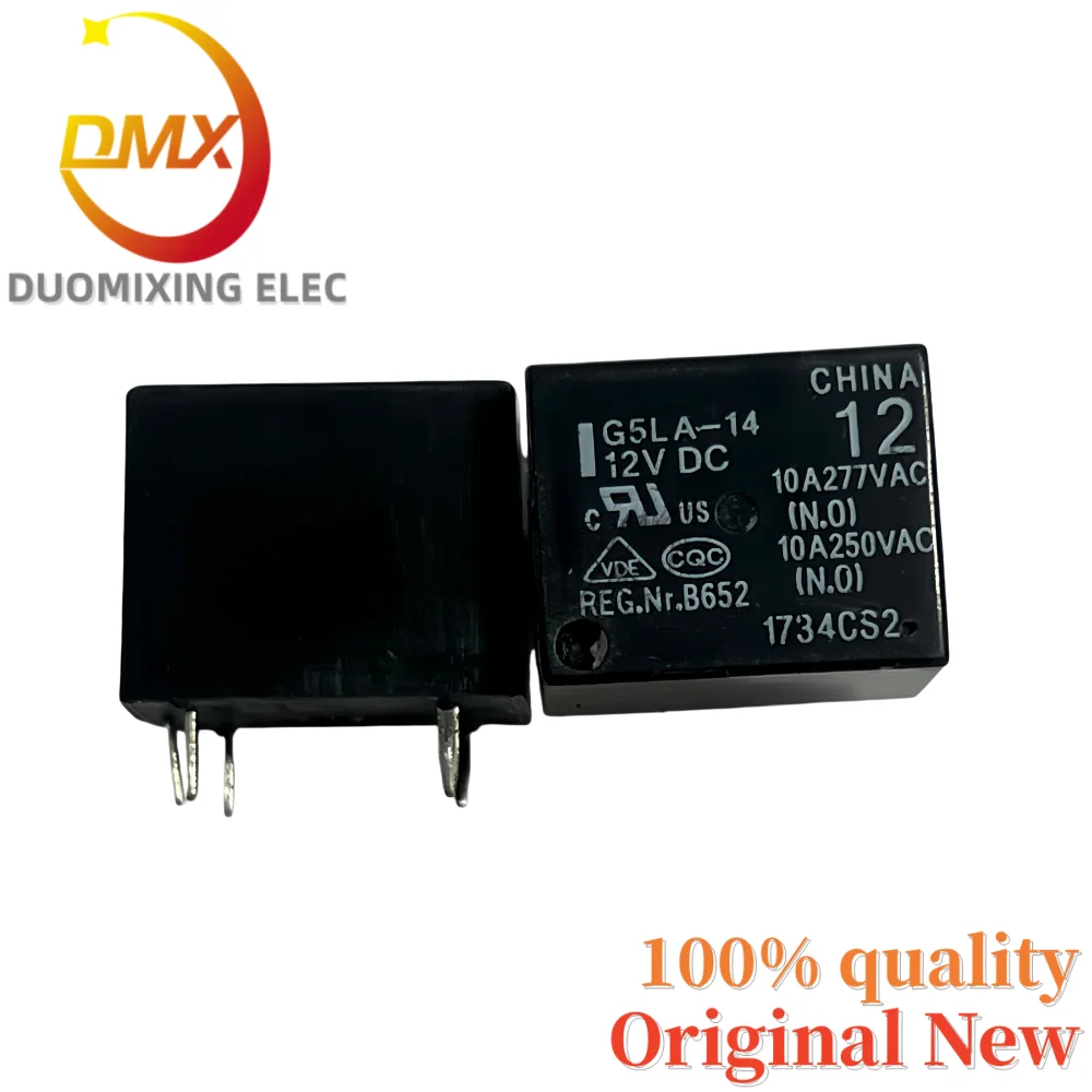 5PCS/LOT 100% Genuine Relay G5LA-14 12VDC 5-Pin SPDT 10A DC12V
