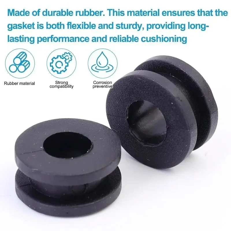 10-30PCS  Motorcycle Side Cover Rubber Grommet Gasket Fairing Body Panel Protection Pad for Yamaha Honda Motor Repair Washer