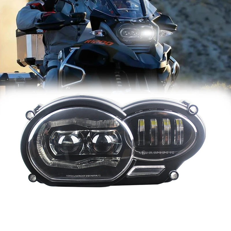 

Motorcycle LED Headlight 100W Headlamp Assembly With DRL For BMW R1200GS R 1200 GS ADV R1200GS LC 2004-2012