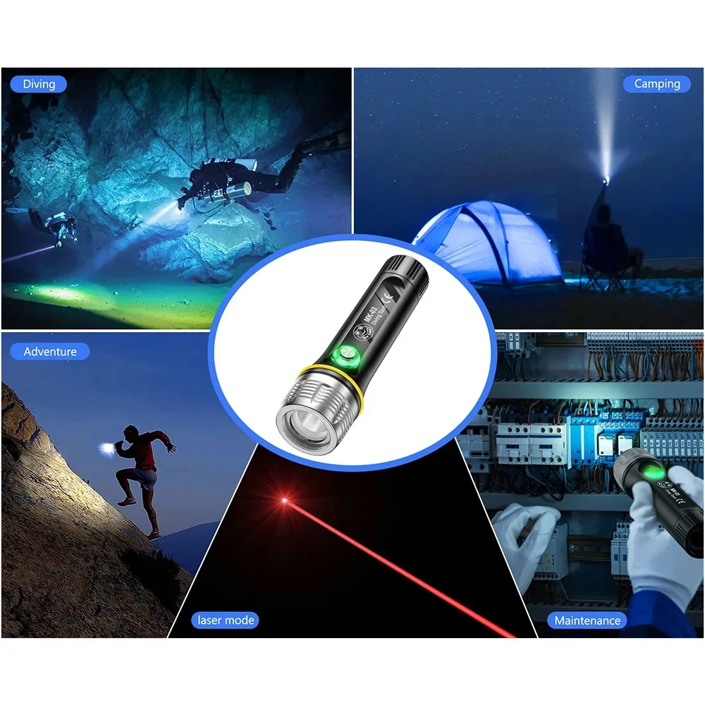 Seafrogs 1000LM Fill Light 100M Waterproof Flashlight IP68 Underwater photography lighting accessories