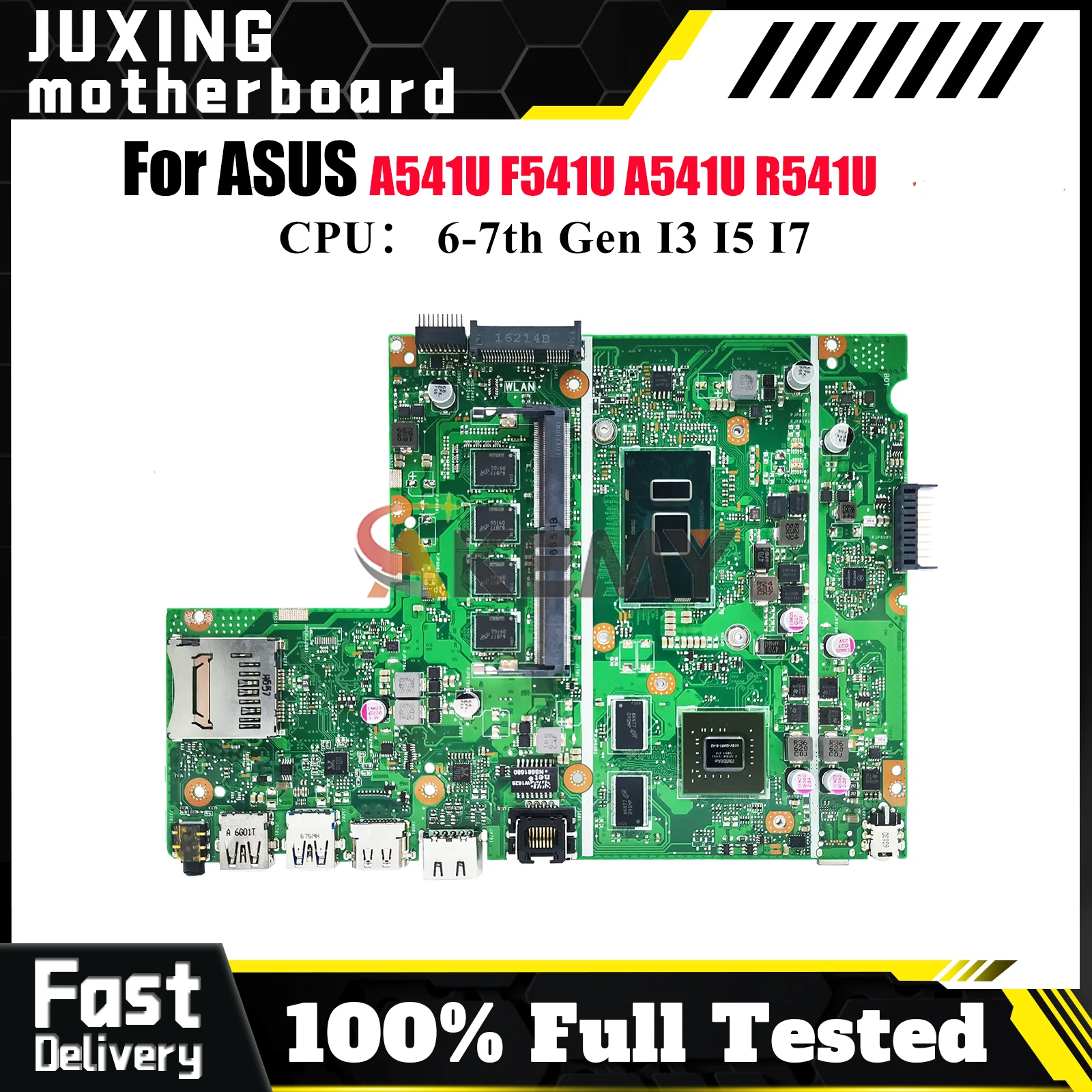 

X541UV Laptop Motherboard For ASUS VivoBook X541UAK X541UJ R541U X541UV A541U F541U X541U A541U X541UVK Mainboard I3 I5 I7 CPU