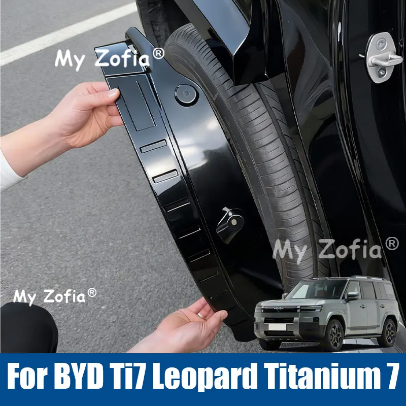 

Car Fender Car Mudguard Refit Rear Tire Fender Special Decoration Accessories for BYD Ti7 Leopard Titanium 7 2025 2026