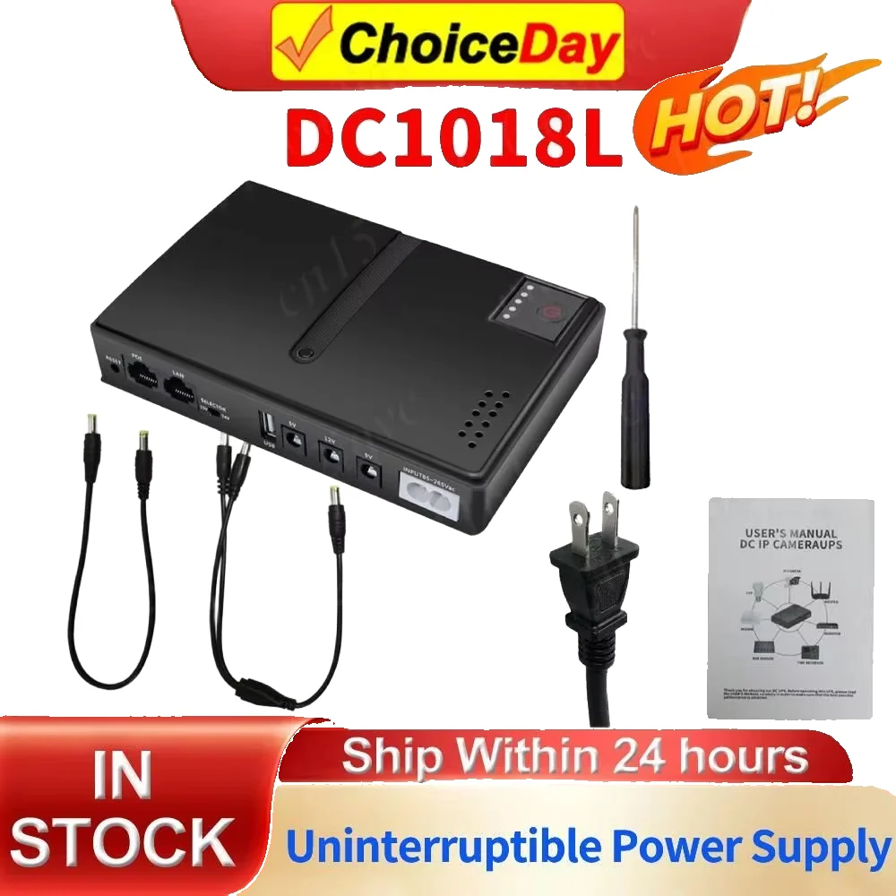 

36W DC UPS Battery Backup 10400MAH 5V 9V 12V Portable Power Supply For Router Switch Phone DC1018P Uninterruptible Power Supply