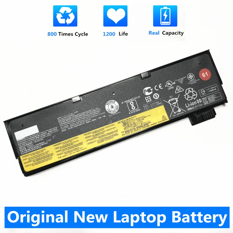 CSMHY New 61 Laptop Battery for Lenovo ThinkPad T470 T480 T570 T580 P51S P52S 01AV427 01AV428 01AV423 SB10K97580