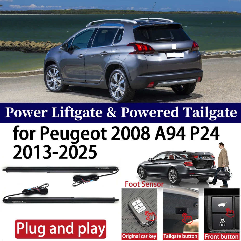 ZhuCamX for Peugeot 2008 A94 P24 2013-2025 Car OEM Power Liftgate Automatic One-Click Powered Tailgate Strut  Plug and paly
