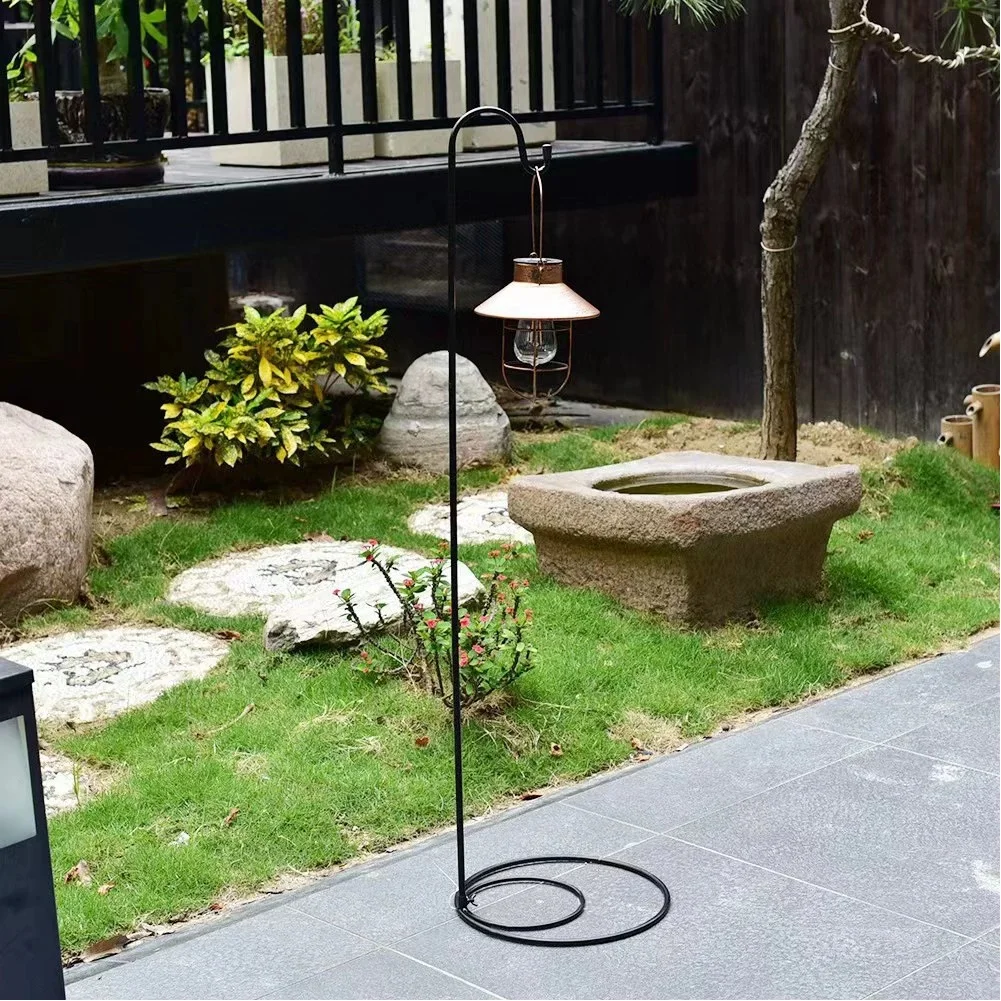Rust Resistant Iron Shepherd\\\'s Hook Display Stand 1.2 m Height for Outdoor Indoor Garden Lanterns Plants Decor