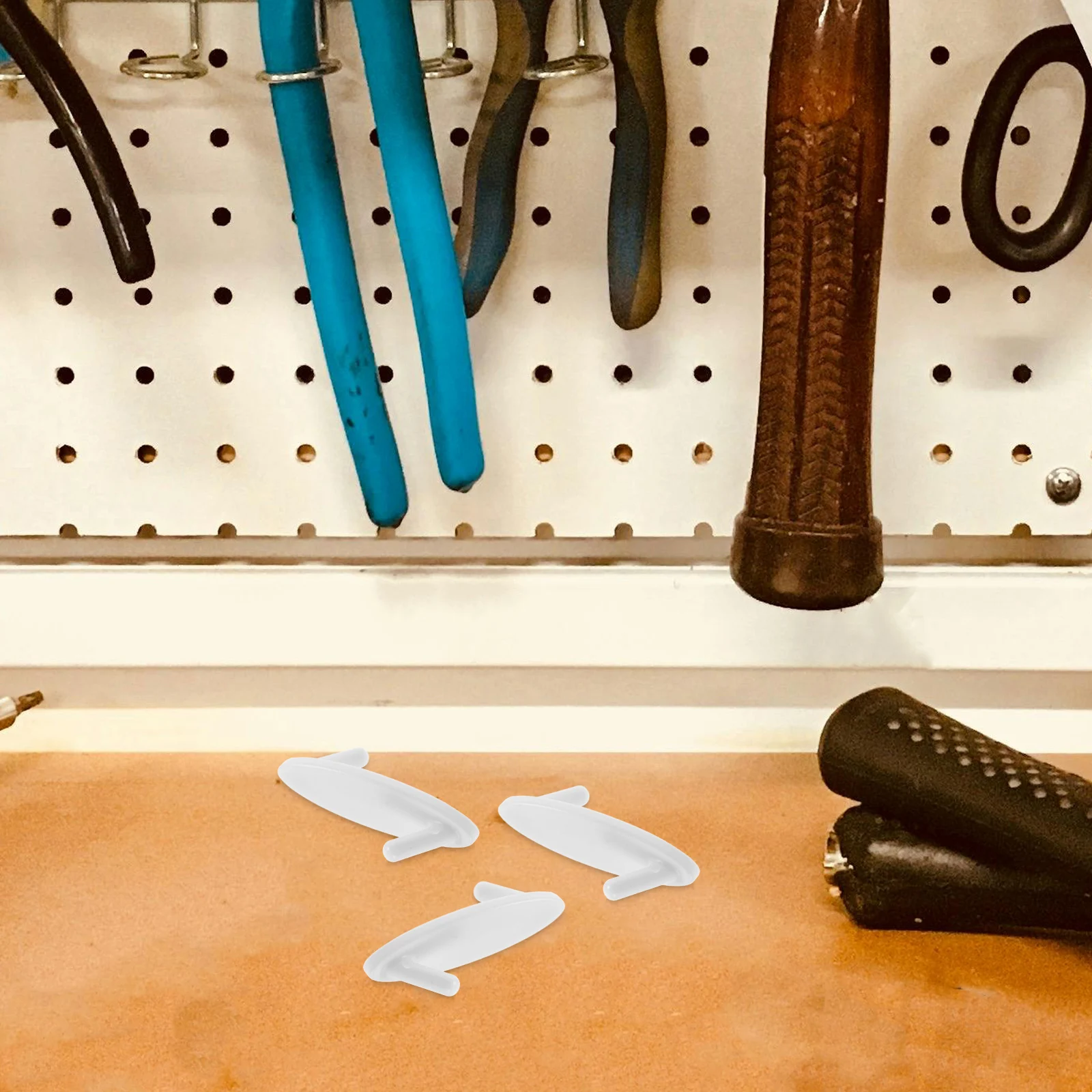 

4pcs Plastic Heavy Duty Utility Garage Wall Storage Organizer Pegboard Accessories Sturdy Towel White S Hooks Pegboard Tool