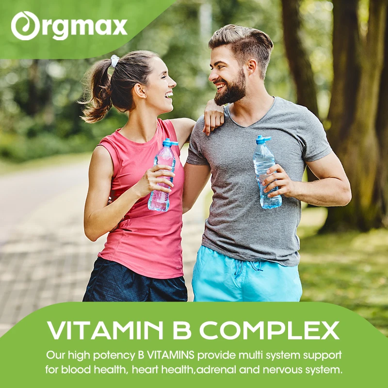 Vitamin B Complex with Sodium - Immune Health, Energy Support & Nervous System Support Brain Cell Function Vegetarian Capsules