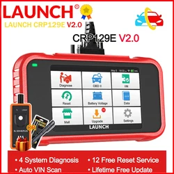 LAUNCH X431 CRP129E V2.0 ABS/SRS/TCM/ENG Diagnostic Tool Oil/EPB/TPMS/SAS/BMS/Throttle/Injector Service Free Update PK CRP129X