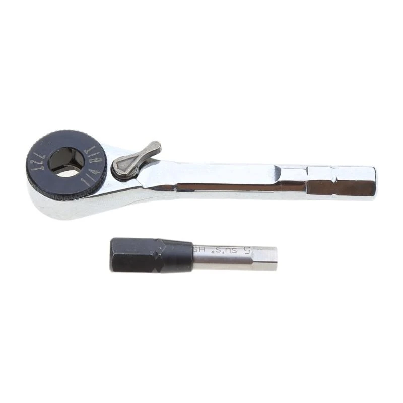 

R9UF Ratchet Wrench for Multifunction Tools 1/4 Inch Hex Bit Wrench Screwdriver Extension Bit Holder Wrench Gadget