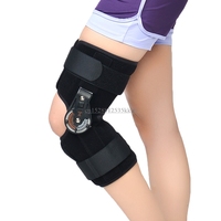 Knee Splint Brace Adjustable Knee Joint Support Orthosis Hinged Support Patella Fracture Injury Fix Stabilizer Pads