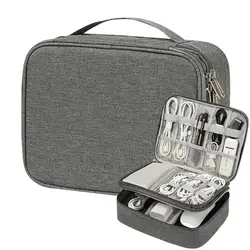 Electronics Organizer Travel Case Compact Waterproof Electronics Organizer Case Travel Essentials Cable Storage Bag For Mini