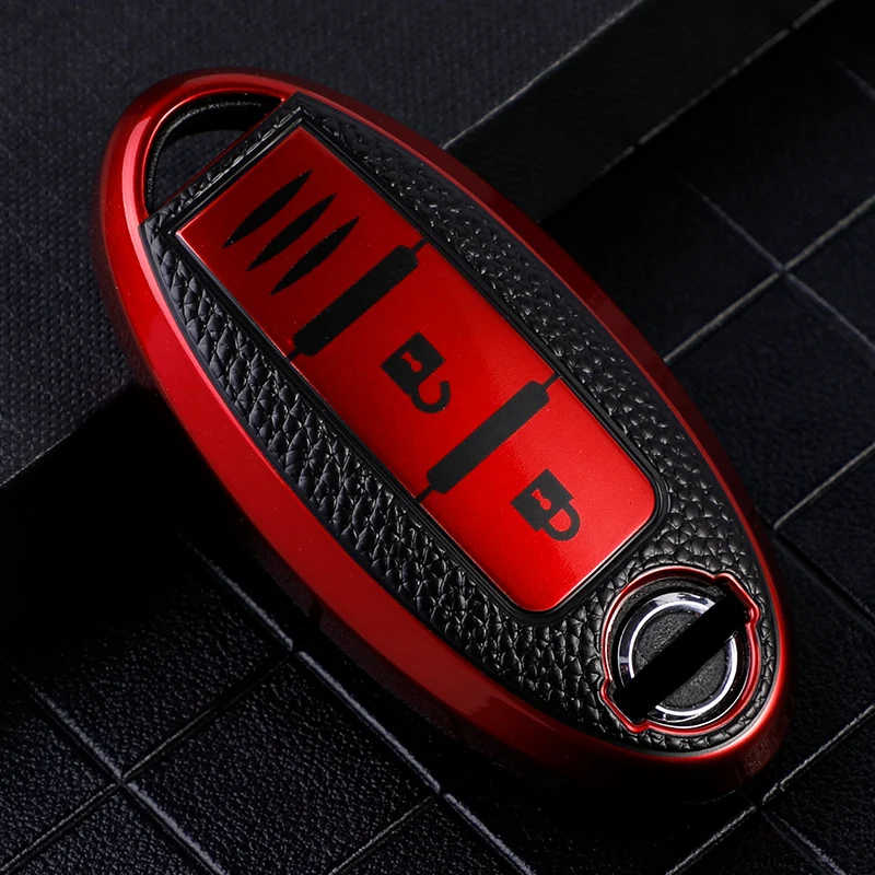 3 buttons TPU Car Key Cover Case for Nissan Micra Murano Juke Alissa Pulsar X-trail Note Almera Altima Auto Keychain Protector