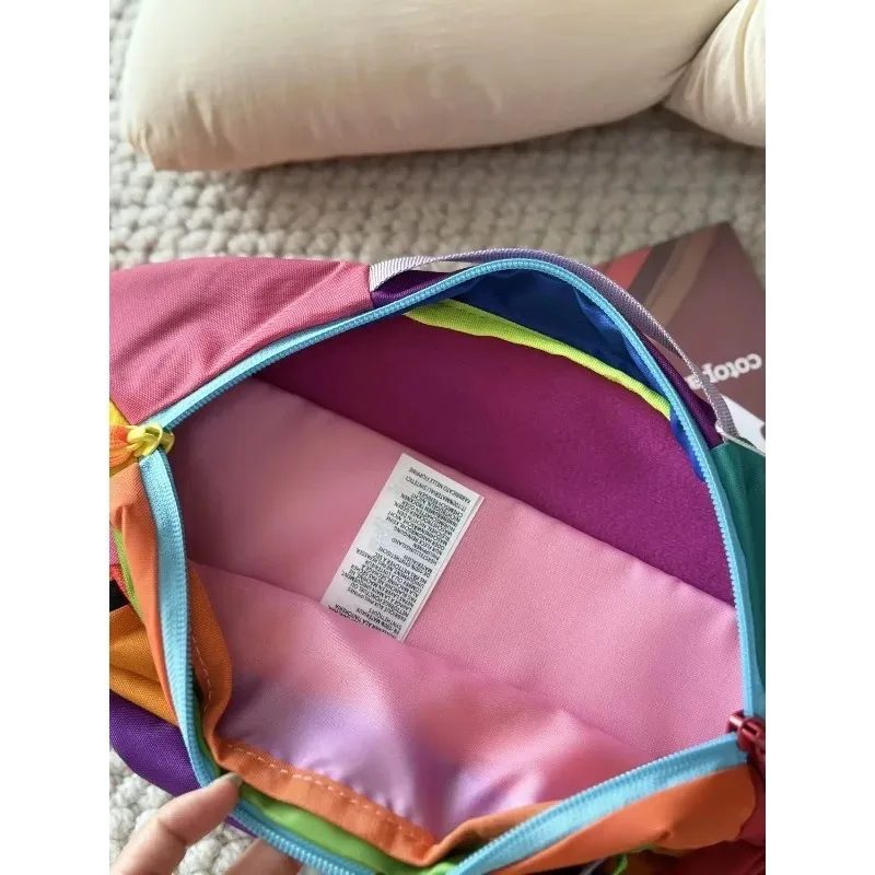 أزياء الاتجاه زوجين حقيبة الثدي الدوبامين 3L سعة كبيرة حزمة فاني 25 حقيبة عادية جديدة من النايلون المائل #5