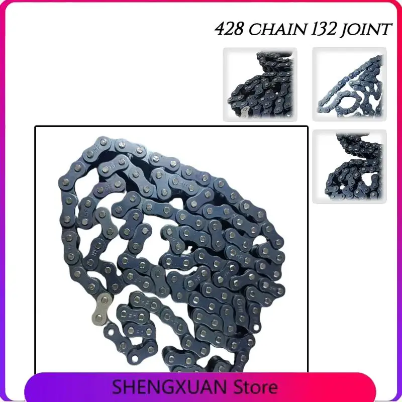 

High-Quality 428 (132J428H) Chain & Chain Buckle: Top-Tier Metal Accessories for Motorcycle Engines