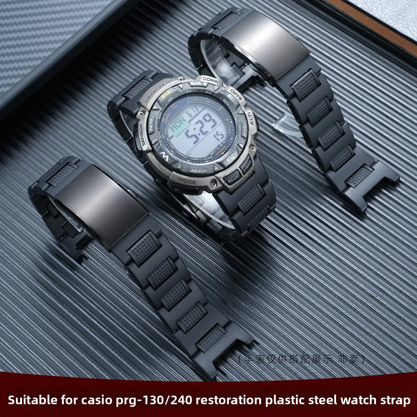 For Casio PROTREK Mountaineering Watch PRG-130Y PRW1500 PRG-240 Lightweight Plastic Strap Men