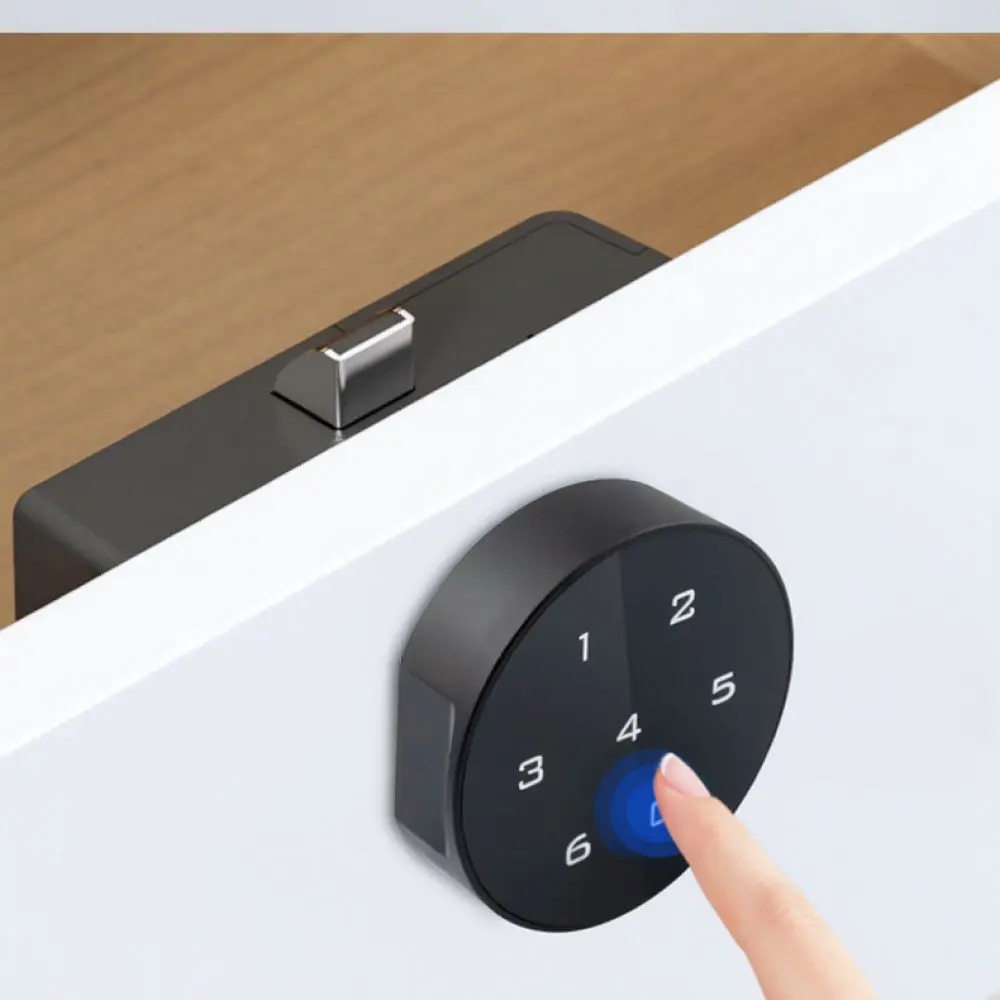 Electronic Drawer Password Lock Touch Screen Cabinet Latch For Filing Cabinet Gym Locker Security Storage Hardware Device