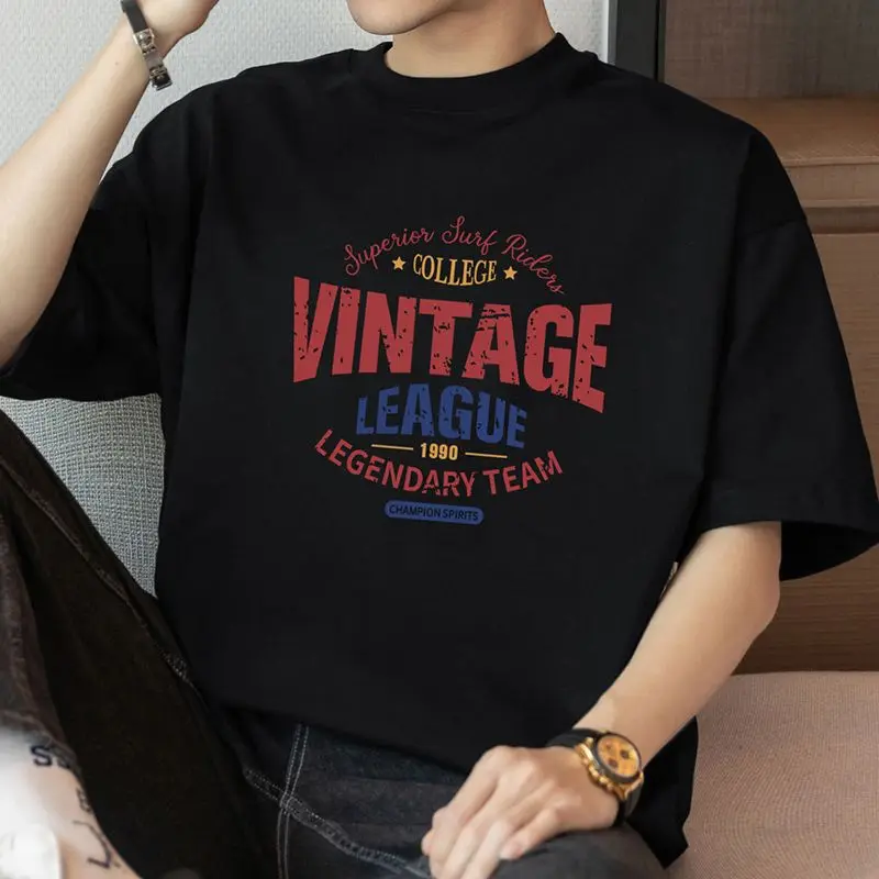 

2025 New Hro Teoy Streetwear T-shirt Set Short Sleeve Tops with Bold Typography Print and Casual Design Spring Summer