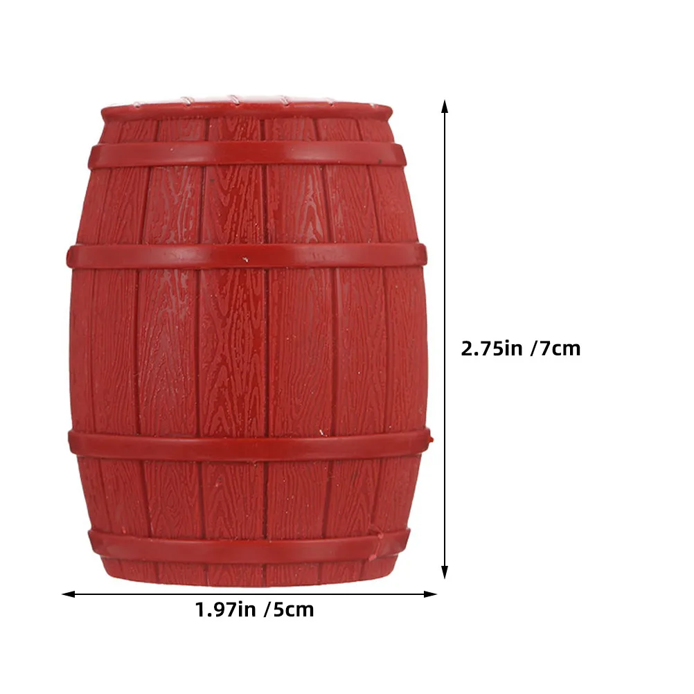 25pcs Realistic PVC Pirate Barrels – Detachable Mini Decor for Kids Playset, Home Office Display & Sand Table Accessories view 4