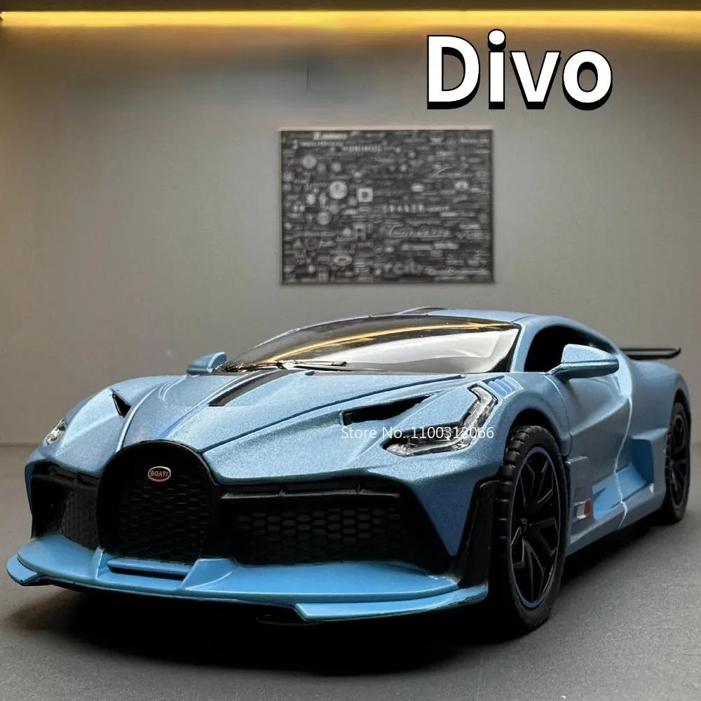 1/32 Scale Divo Toy Alloy Model Car Metal Diecasts Vehicle Model with Pull Back Super Sport Car for Child Birthday Gifts