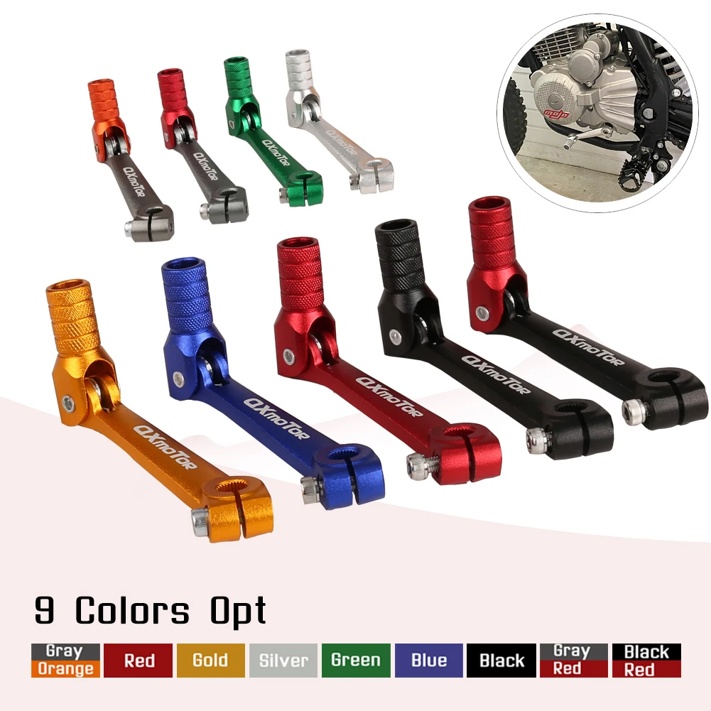 Aluminum Folding Gear Shift Lever For Apollo Orion Xmotos Kayo T2 T4 BSE 189 J1 J2 250cc Dirt Pit Bike Motocross ATV Motorcycle