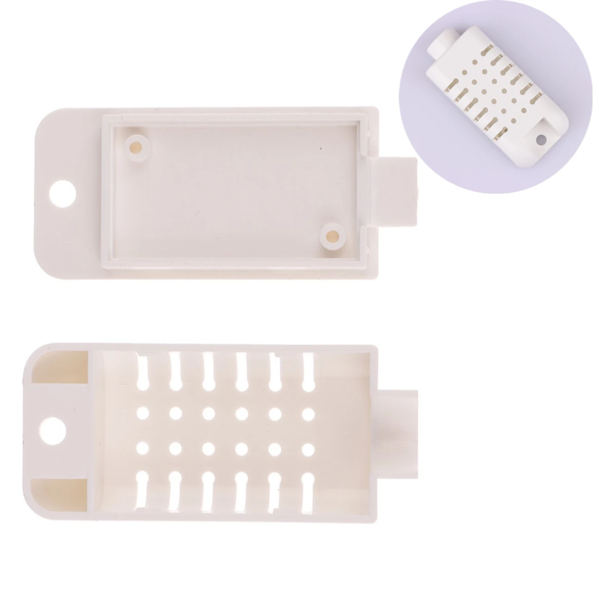 1PCS Mini Plastic Temperature Humidity Sensor Enclosure Housing Instrument Enclosures White 6x27mm