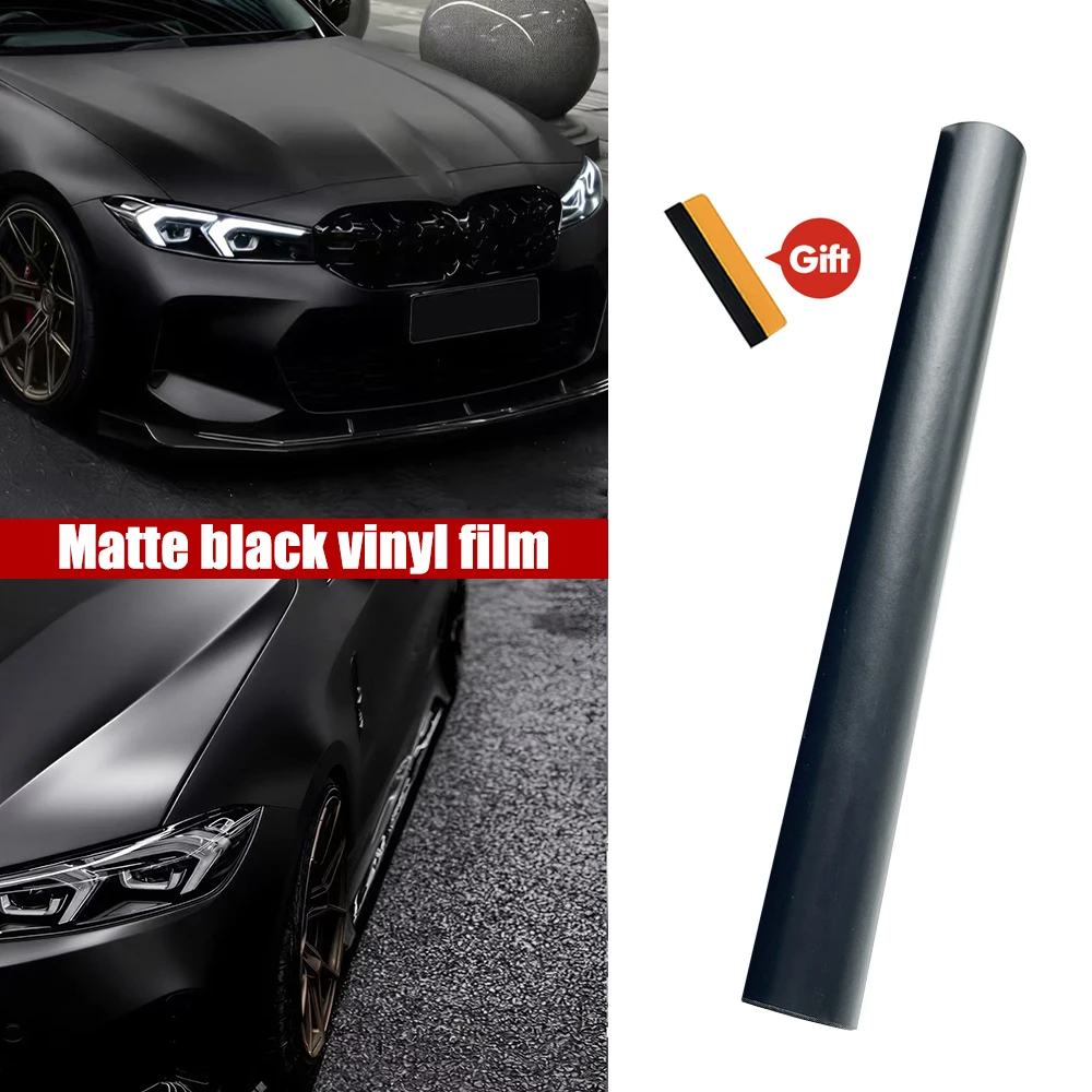 Schwarz Matt Auto Viny Auto Wrapping Laptop Telefon Motorrad Dekoration Film Matte Finish PVC Vinyl Wrap Film Auto Wrapping Aufkleber