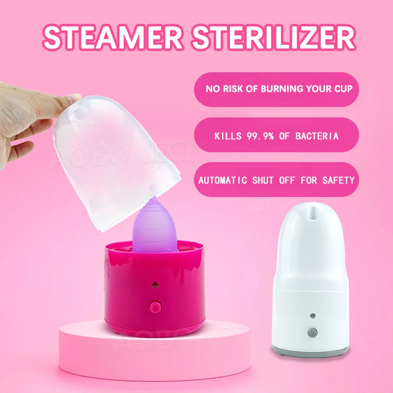 Cup Cleaner Electric Steamer Sterilization Machine Steam Sterilizer-With Free Gift,EU,US,UK,AU Plug