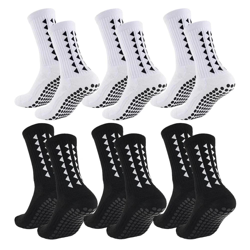 

6Pairs men women football grip socks towel bottom sport socks rugby soccer cycling running Exercise athletic socks