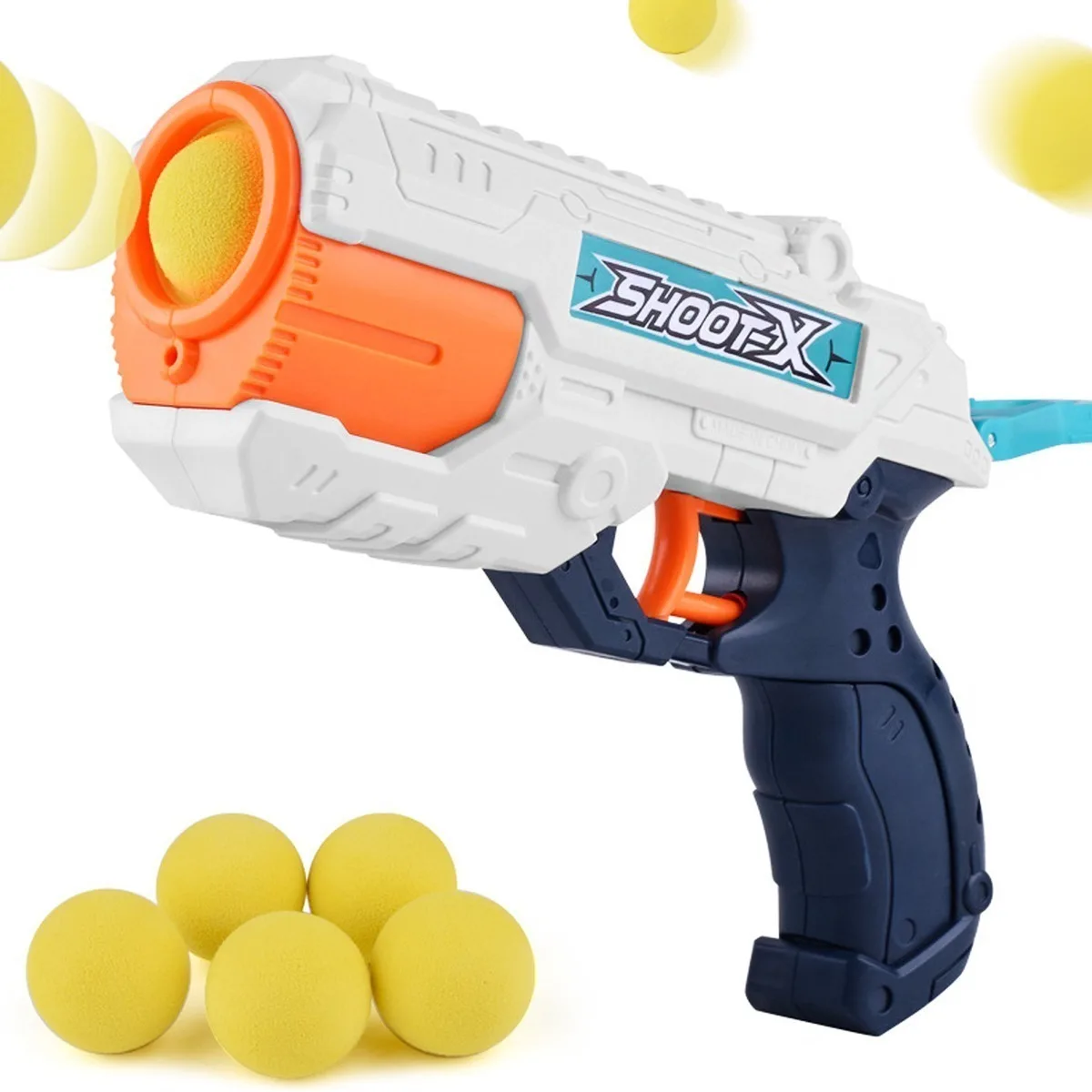 Plastic Gun Toy Launches Water Projectiles