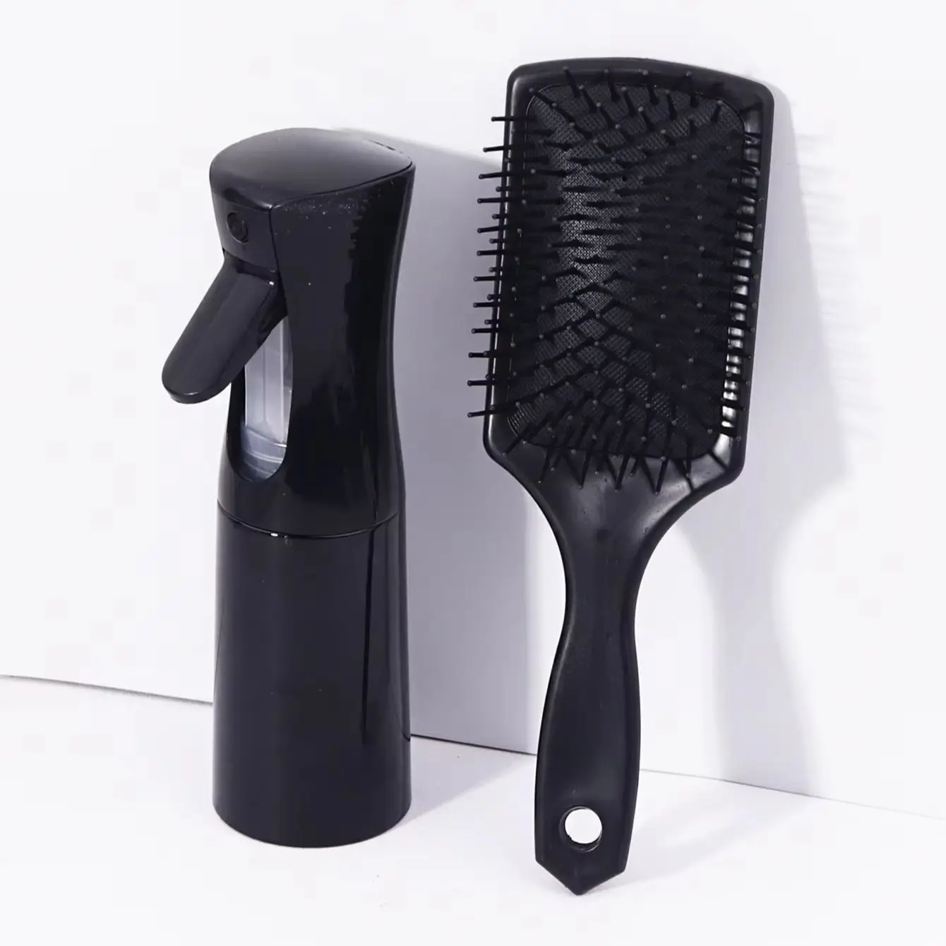 2 قطعة/مجموعة مجموعة مشط تصفيف الشعر، زجاجة رذاذ، فرشاة تدليك لإزالة القشرة، فرشاة وسادة هوائية خاصة للشعر المستعار الحقيقي