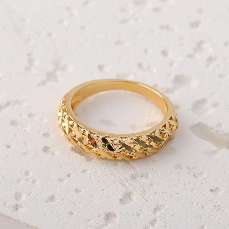 LUIZADA Marokko Trend Goldfarbenes Schmuckset für Party-Design, Ohrringe und Anhänger, Halskette, Armband, Ring-Set für Verlobung – Detail 24