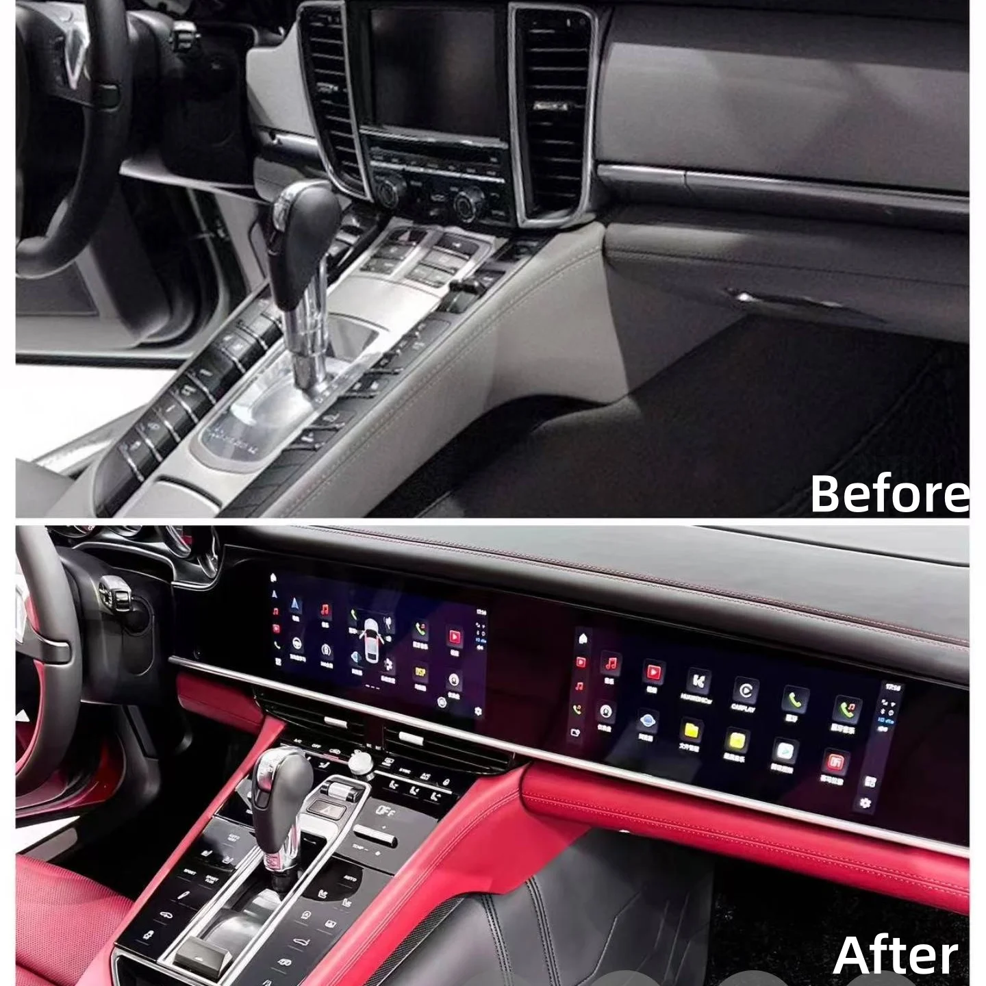 Carplay for Porsche Panamera 970 Upgraded Interactive Dual Screen 12.3 Inch + 11.4 Inch 8+128 Android Multimedia Video Player