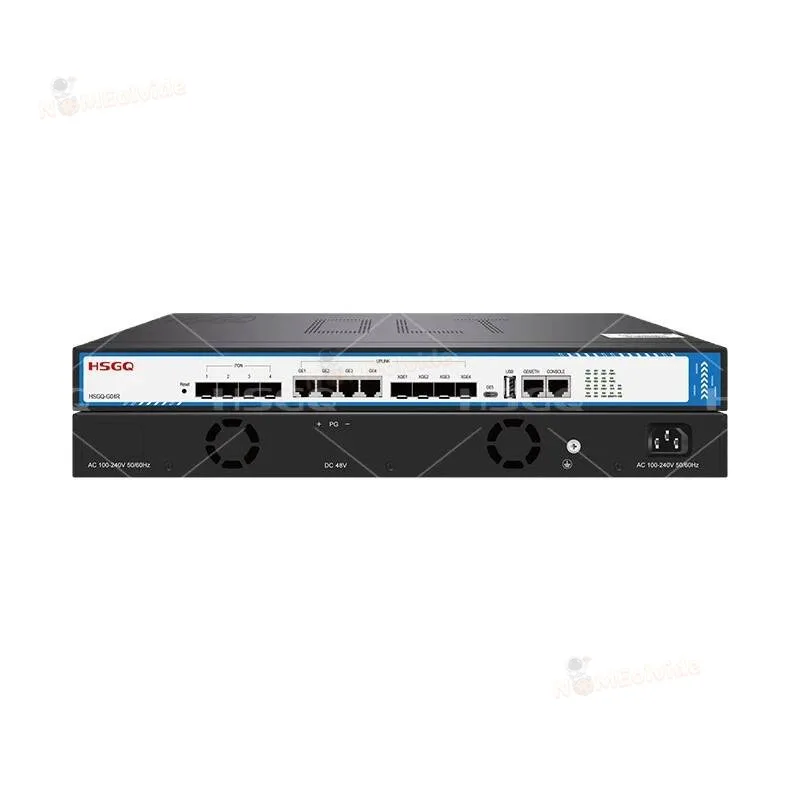 FTTH Opitcal Line Terminal HSGQ-04R GPON 4*GE Port PON 10GE Uplink Supports CLASS C + Transceiver Module OLT