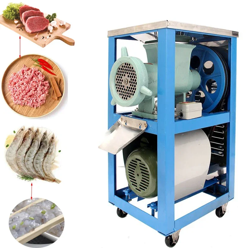 Commercial meat grinder, chicken bone, fish bone grinder, pork and beef mincer