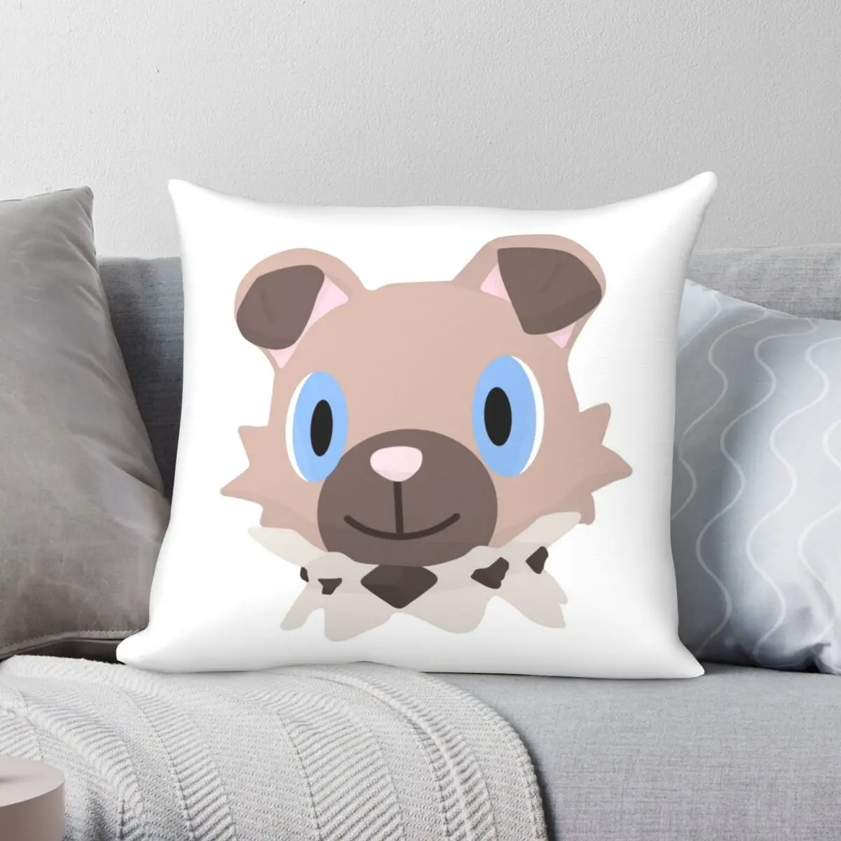 Rockruff Icon Pillowcase Polyester Linen Velvet Printed Zip Decor Throw Pillow Case Sofa Seater Cushion Cover Wholesale 18