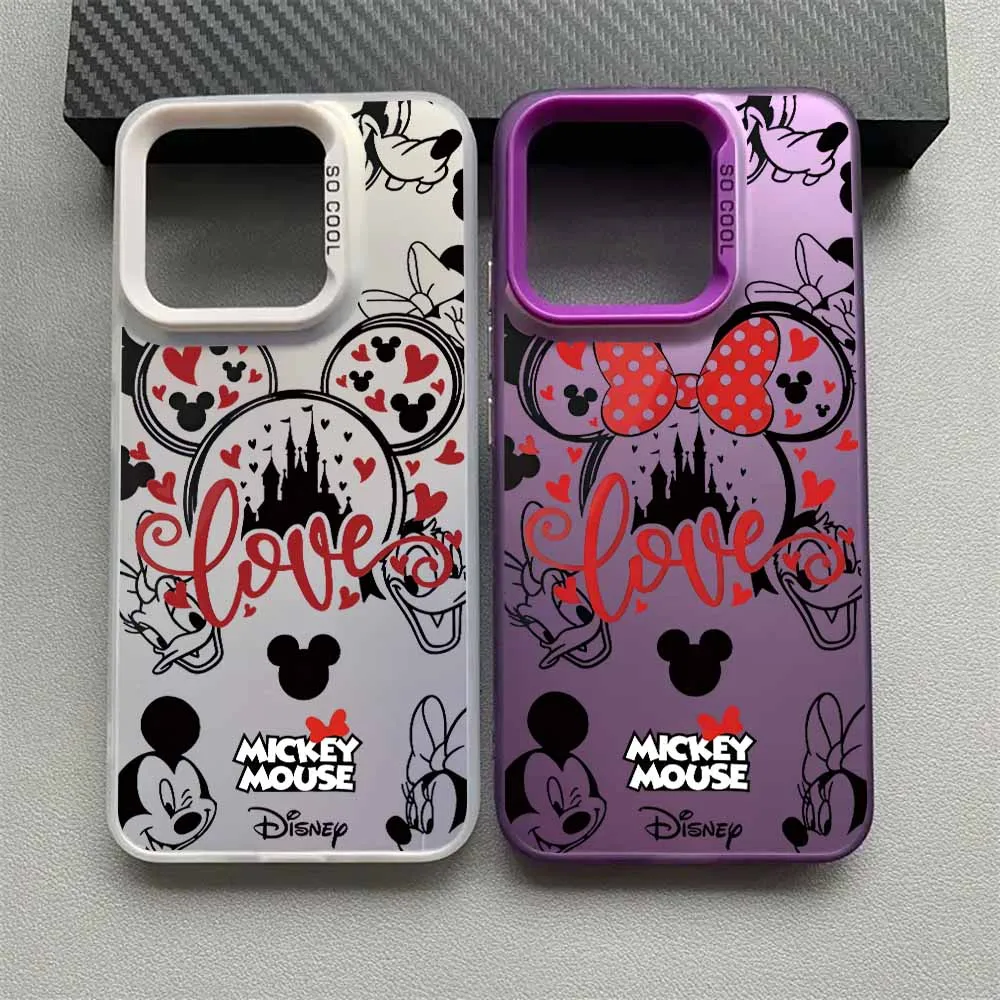 Mickeys ماوس زوجين غطاء ل Xiaomi Mi 15T 14T 13 12T 11 لايت POCO X7 X6 X5 X3 F7 F6 F5 F4 GT F3 NFC برو جراب هاتف