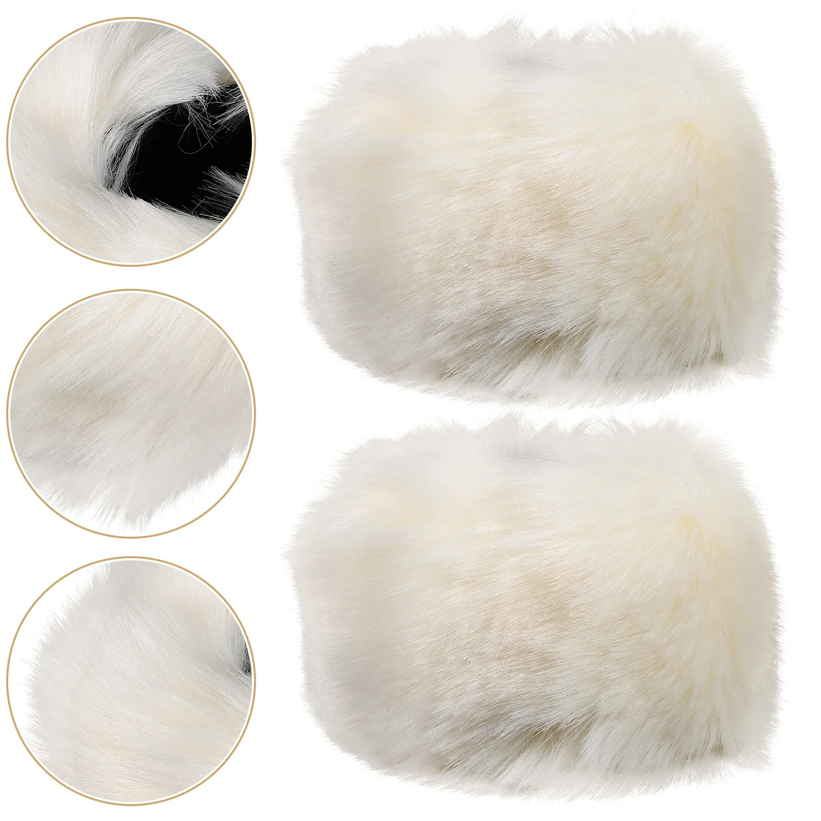 

2Pcs Warm Wrist Bands Winter Cuffs for Women Comfortable Soft Protective Wrist Wraps Suitable for Cold Weather