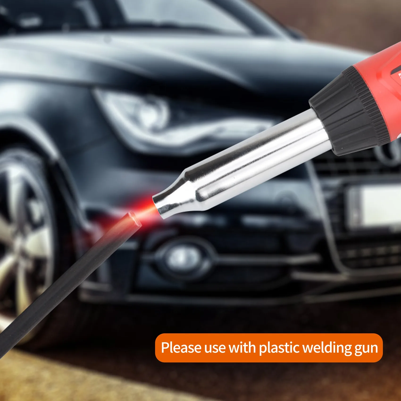 【SPOR】 60 Pcs Plastic Welding Rod-PP/PVC/ABS/Plastic Welding Rod Kit, Suitable for Car Bumper Plastic Repair
