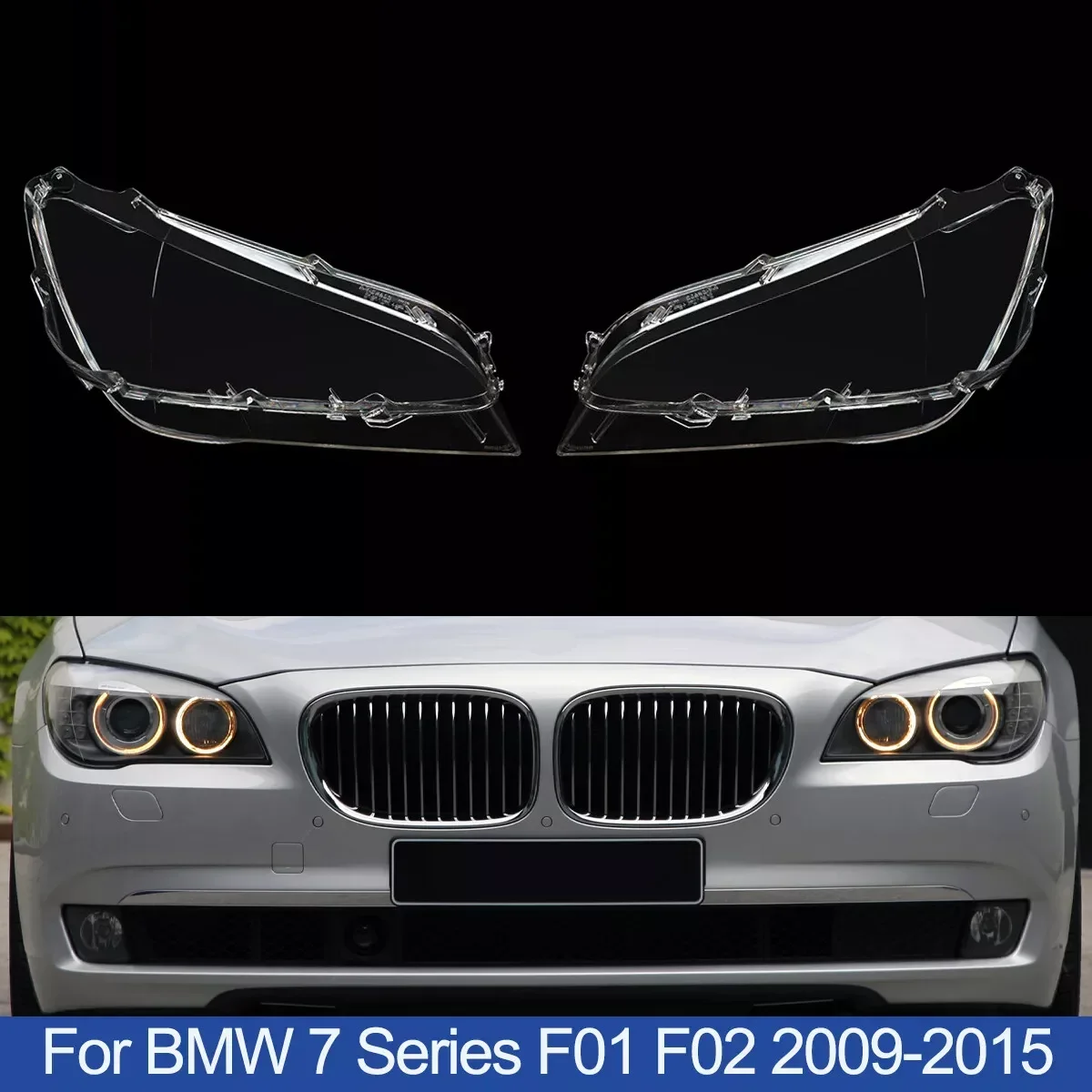 

Для BMW F01 F02 740i 740Li 750i 750Li 760i 760Li 09-2015 линза фары левая/правая стеклянная крышка фары прозрачный корпус линзы