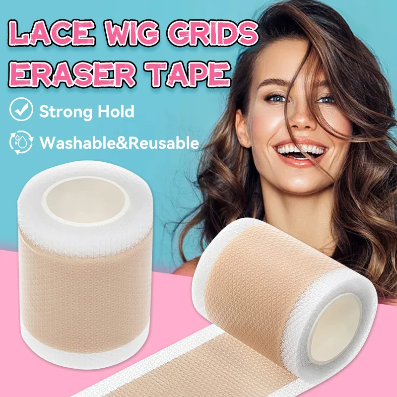 

Wig Adhesive Tape Lace Wig Grids and Knots Eraser Silicone Melting Lace Tape Breathable Wig Knots Healer Hair Tape Non-Slip