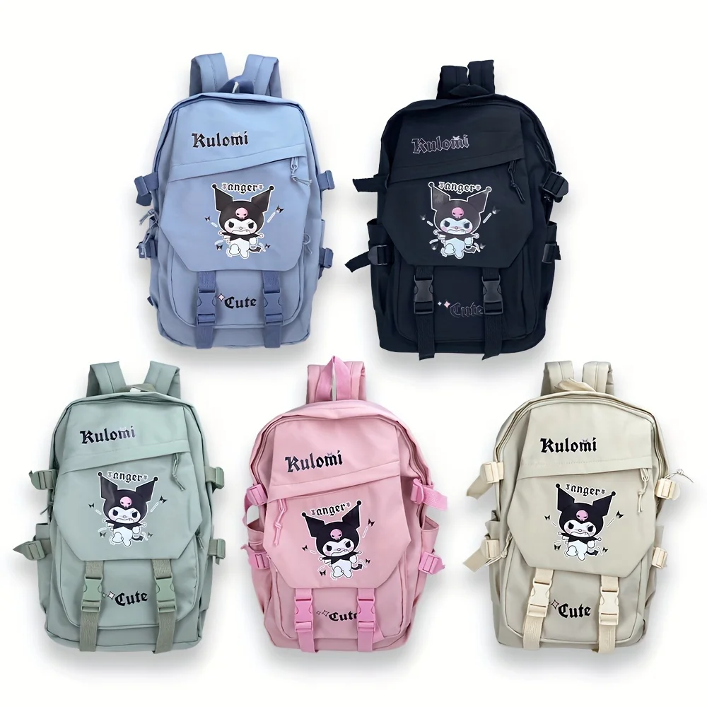 Mochila Anime Sanrio Cartoon para Mulheres, Mochila de Grande Capacidade, Estudante Jovem, Anime, 1 Pc