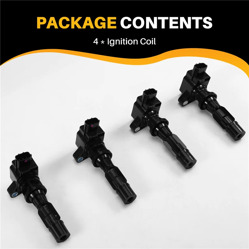 

4PCS LF2L18100A LF2L18100 0997001463 Ignition Coil For Mazda 5 2.0 2005-2010, Mazda 3 BK BL, CX-7, MX-5, Tribute 2.3 2004-2008-A