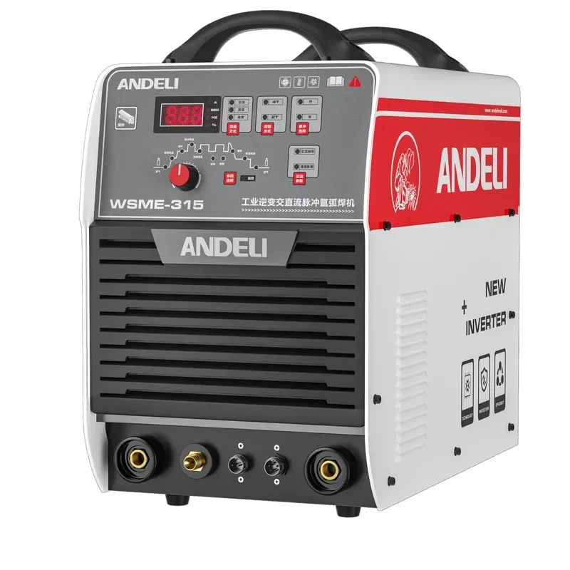 ANDEL TIG-315 385V 315A 0.8-12MM AL AC DC Pulse Cold Water Cool BOX Aluminum 4.0 MMA TIG Welding Machine
