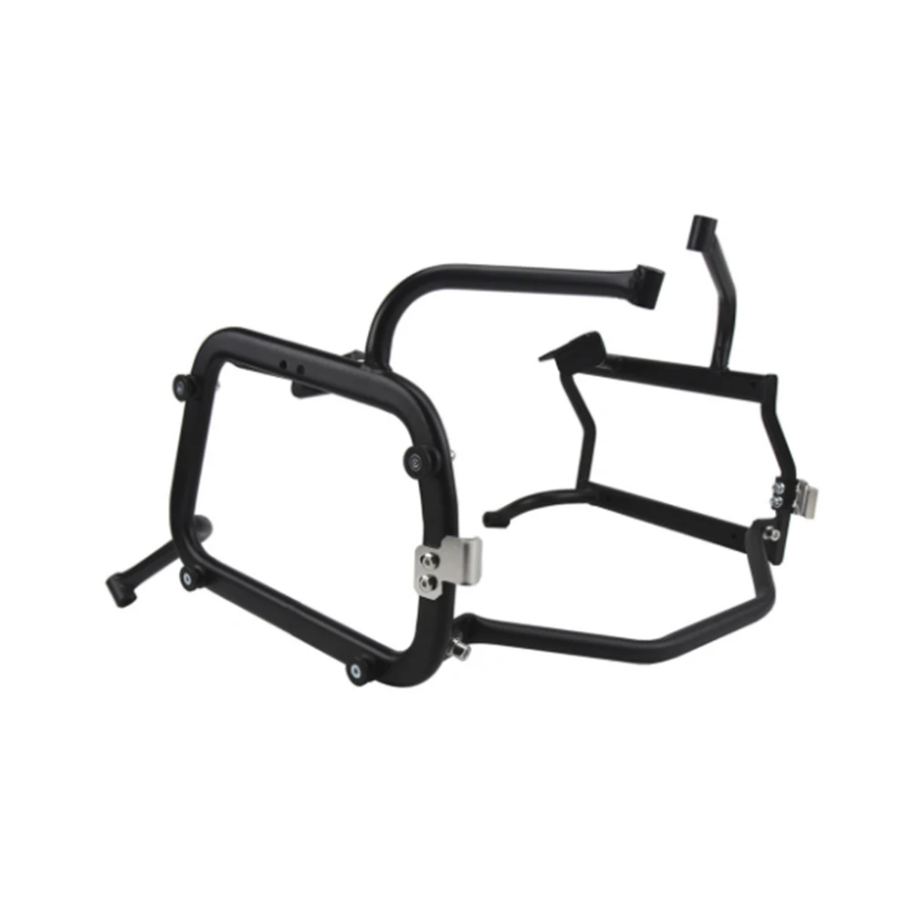 1 Set Motorcycle Luggage Box Rack Side Pannier Bracket for BMW G310GS MotorBike Side Box Frame Saddle Bag Supports Silver/Black