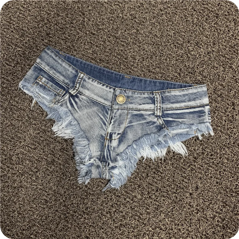 Seksowne damskie spodenki jeansowe Low Rise Stretch Mini najnowsze spodnie impreza na plaży Clubwear